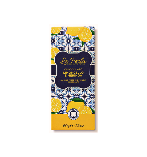 Limoncello & Meringa Chocolate Bar Gluten-free.La Perla