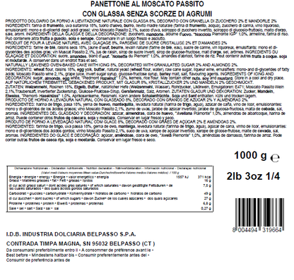 Moscato Passito Panettone 1 kg Condorelli